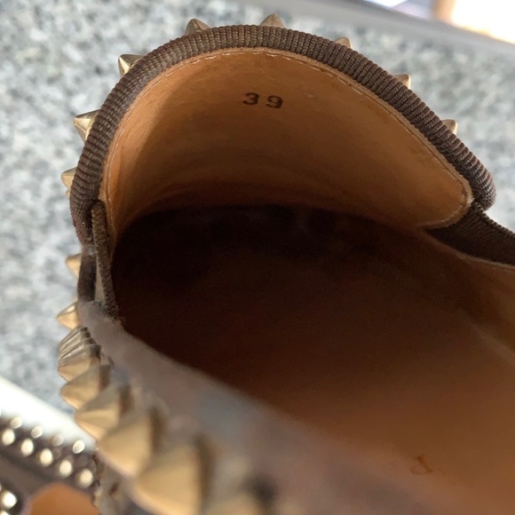 Christian Louboutin Leopard Print Python Leather Pik Boat Slip On Sneakers - Picture 8 of 8